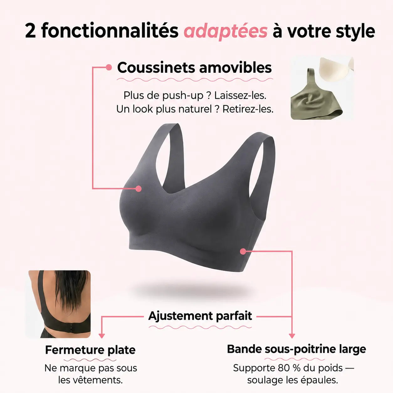 Soutien-gorge premium sans coutures - Serebella