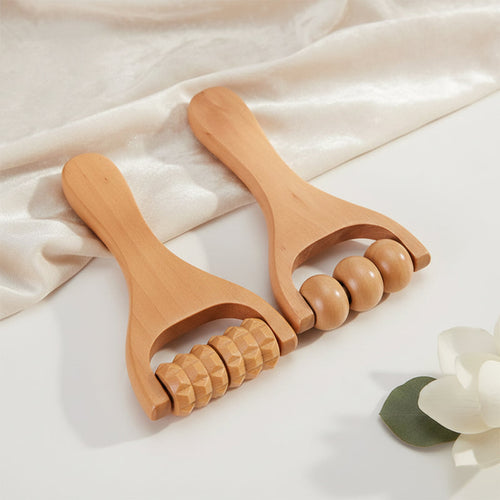 Rouleaux masseurs en bois